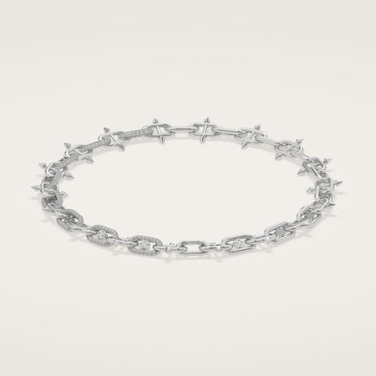 ÉPINGLE Necklace Half Encrusted
