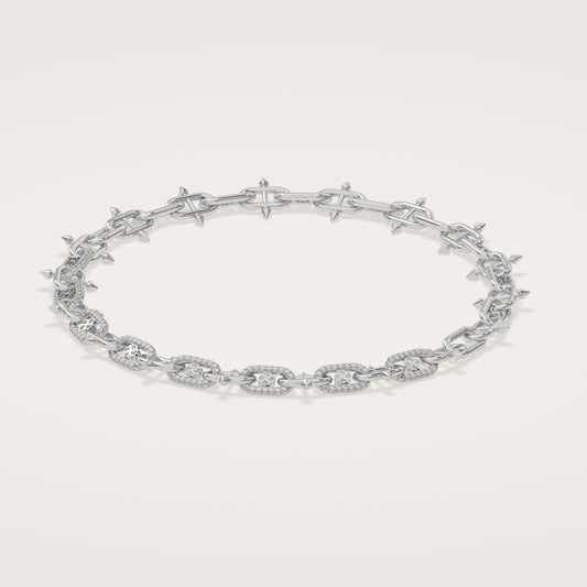 ÉPINGLE Necklace Half Encrusted