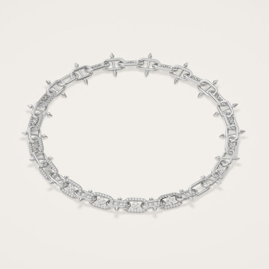 ÉPINGLE Necklace Half Encrusted