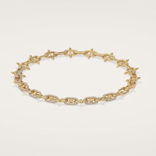 ÉPINGLE Necklace Half Encrusted