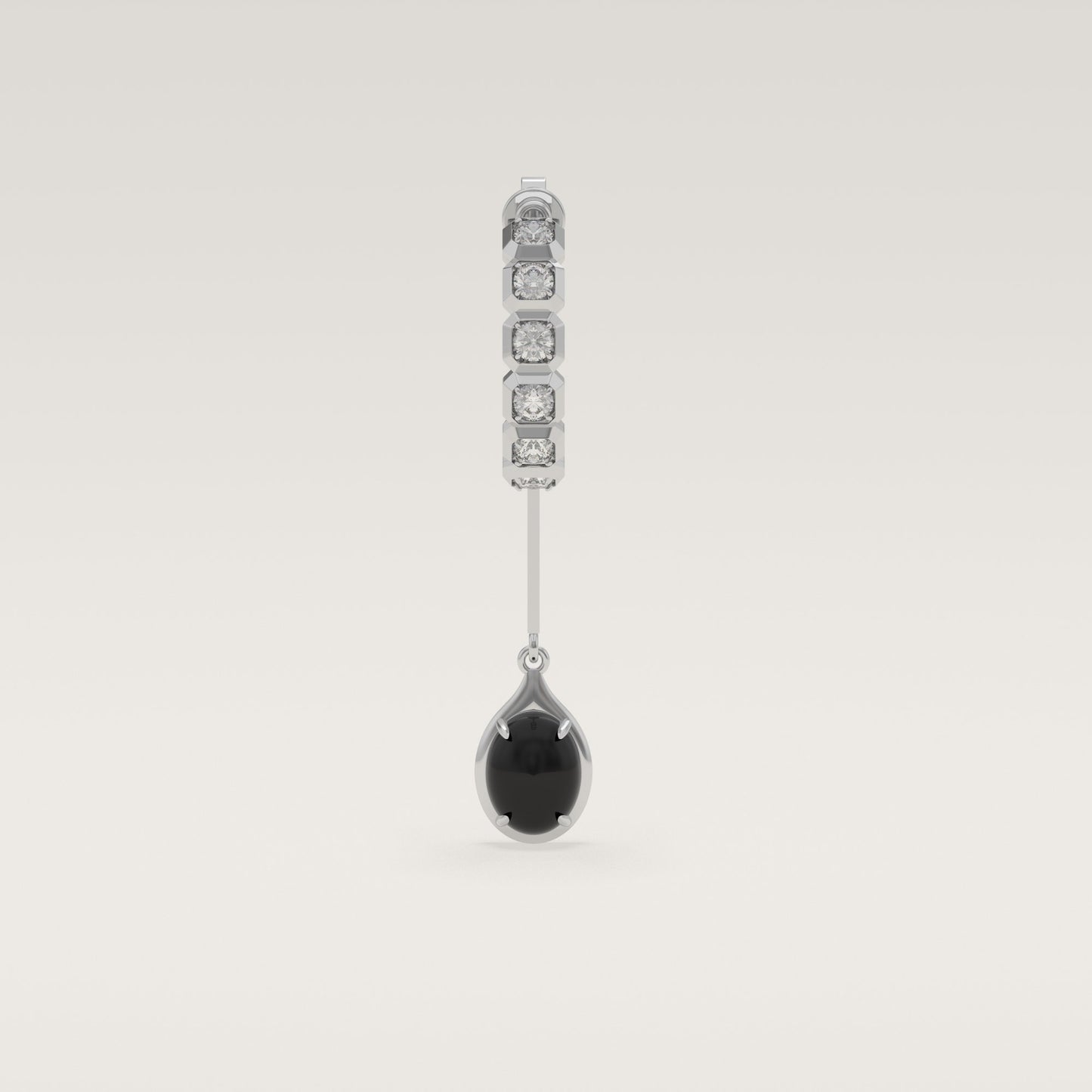 ROCK Diamond Pendant Earring