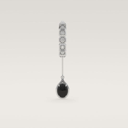 ROCK Diamond Pendant Earring