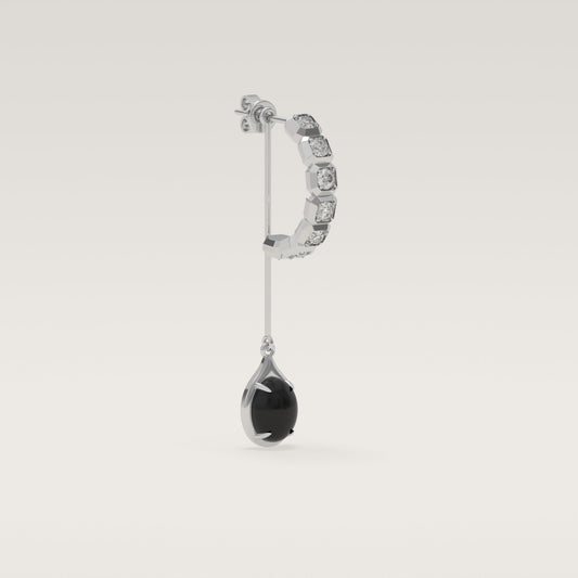 ROCK Diamond Pendant Earring