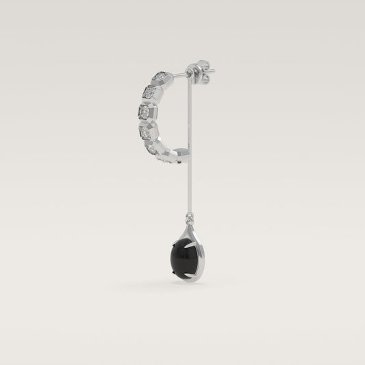 ROCK Diamond Pendant Earring