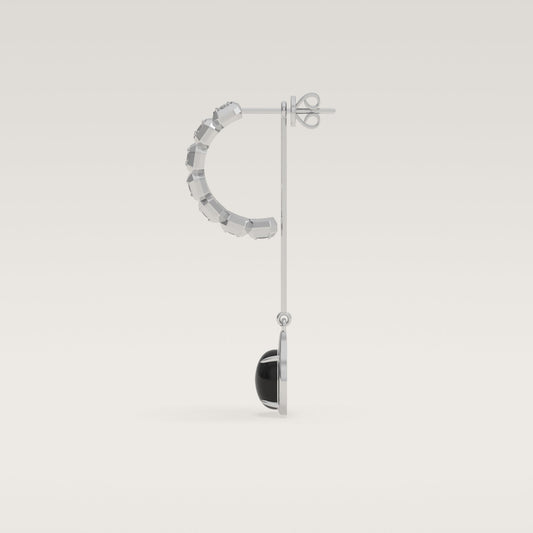 ROCK Diamond Pendant Earring