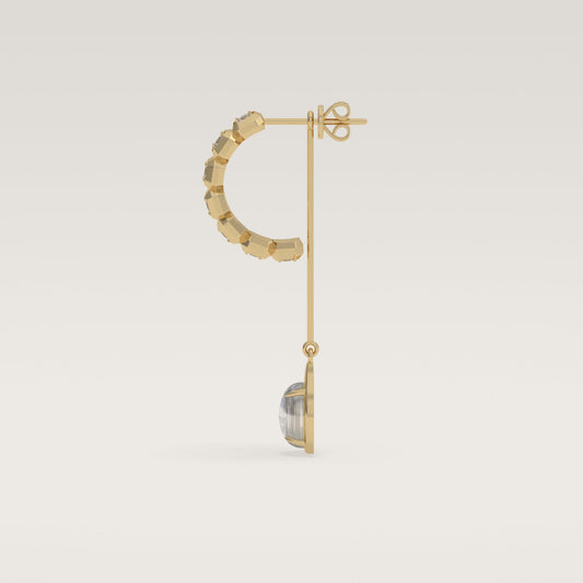 ROCK Diamond Pendant Earring