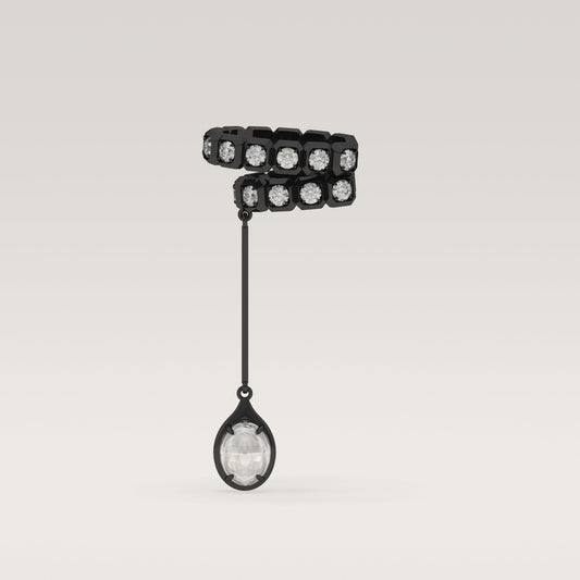 ROCK Diamond Pendant Earcuff