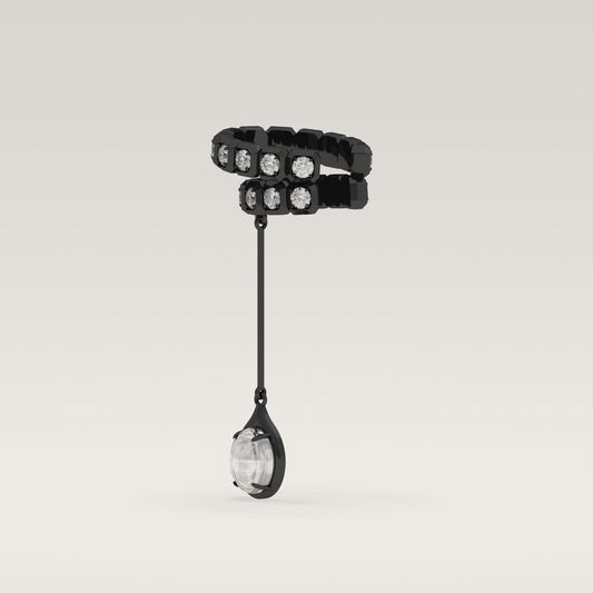 ROCK Diamond Pendant Earcuff